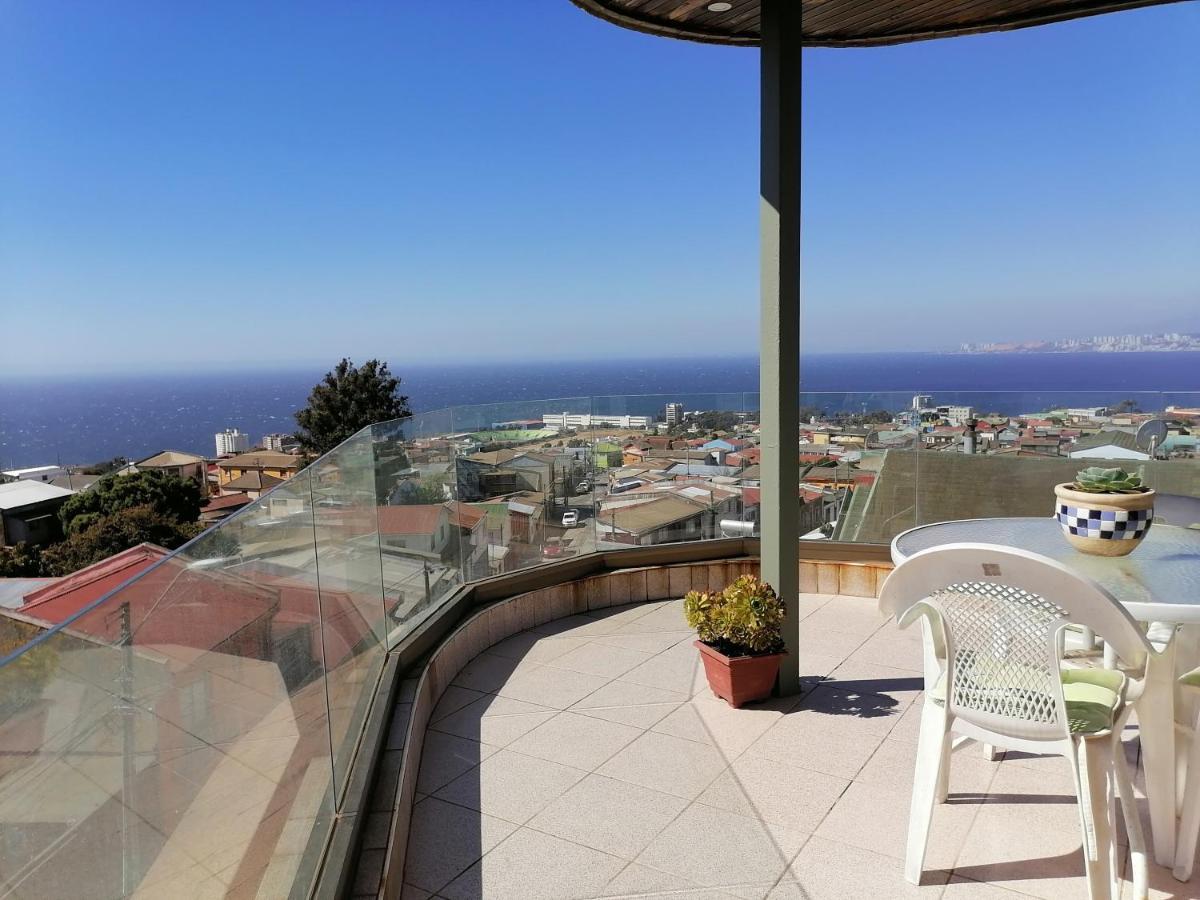Hostal Lala Portena Vista Al Mar, Bano Privado Y Desayuno Valparaíso Eksteriør bilde
